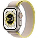 APPLE Watch Ultra MNHK3TY/A GPS+Cellular 49MM Titanium Case With Yellow/Beige Trail Loop-S/M