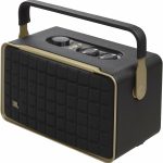JBL Authentics 300 - Retro Style Wireless Home Speaker, Built in Battery (4800mAh), Music Streaming Services via Built-in Wi-Fi, Built in Alexa and Google Assistant