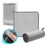 Baseus microfiber towel 2x for drying the car 40 cm x 40 cm (CRXCMJ-0G) gray