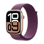 Watch Apple Watch Series 10 GPS 46mm Rose Gold Aluminium Case with Sport Loop - Plum