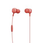 SBS Stereo wired Earset with answer key, jack 3.5 mm , Red