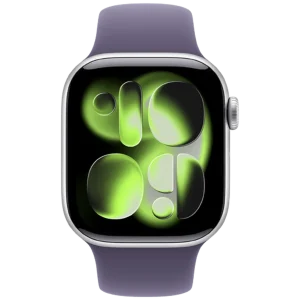 Apple Watch Series 11 42mm Silver (Purple Rubber Strap S/M)