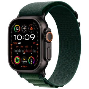Watch Apple Watch Ultra 2 LTE 49mm Titanium Case with Trail Loop M - Green
