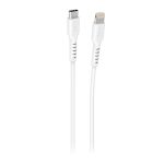 SBS Data and charging cable 3m white - USB-C to Lightning connectors