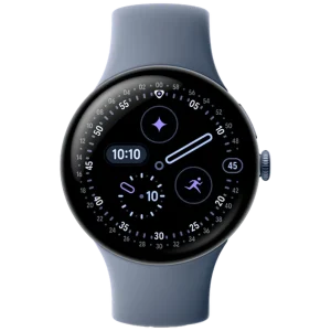 Google Pixel Watch 4 Aluminum 45mm with Heart Rate Monitor Satin Moonstone Aluminium Case/Moonstone Active Band