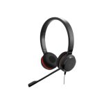 Jabra Evolve 20SE MS stereo - Headset - on-ear - wired - USB-C, USB-A - noise isolating - Certified for Microsoft Teams |