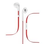 SBS Stereo Mix 99 Earphones with integrated microphone and jack 3,5 mm, red color