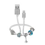 SBS USB to Micro-USB data and charging cable with charm